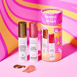 Bronzi and the bloos™ - Æske med ansigtpleje: bronzer-serum og rosa serum
